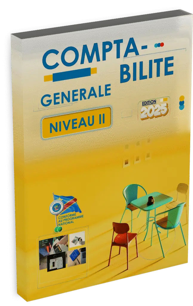 Découvrez le manuel de Comptabilité Générale Niveau 2, spécialement conçu pour la deuxième année des Humanités Techniques Commerciales et pleinement conforme au programme EPST, édition 2025. Ce support pédagogique s’adresse aux élèves et futurs assistants comptables de l’option Commerciale & Gestion en RDC, consolidant leurs acquis fondamentaux dans le domaine comptable et les préparant aux défis professionnels locaux.