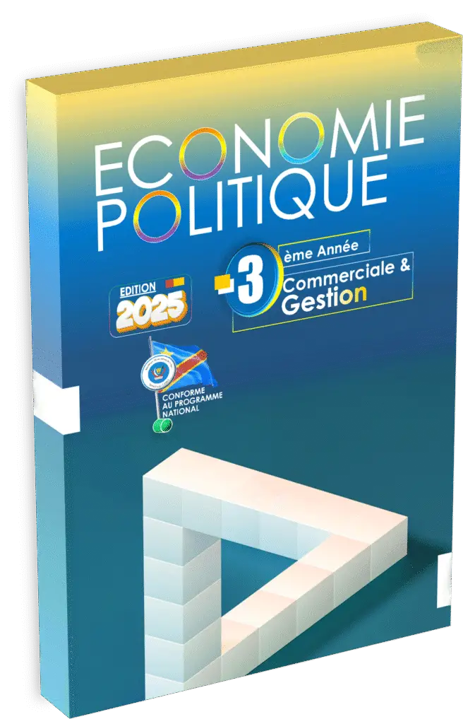 Plongez dans le manuel d’Économie Politique 3ème CG, conforme au programme EPST et conçu pour la rentrée scolaire 2025. Idéal pour maîtriser les notions fondamentales de production, de consommation et de distribution, ce livre accompagne les élèves dans la compréhension des enjeux économiques contemporains tout en respectant les exigences du système éducatif congolais