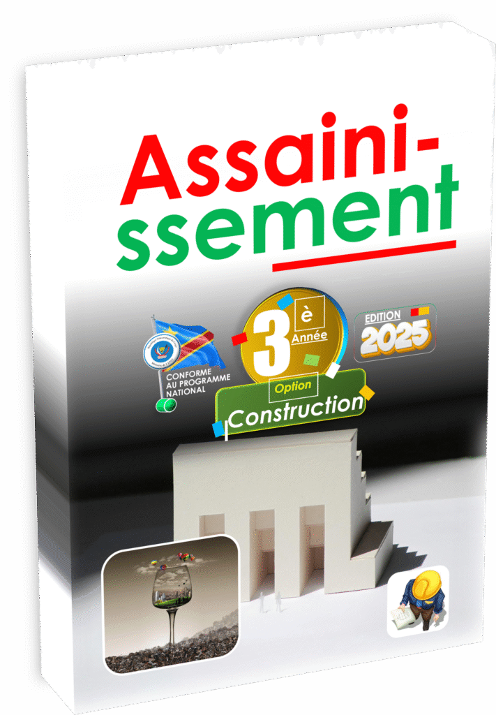 Initiez-vous aux principes essentiels de l’assainissement dans le secteur du bâtiment avec ce manuel scolaire conçu pour la 3ème année option construction. Conforme au programme EPST, cet ouvrage apporte une approche pratique adaptée aux réalités congolaises et prépare idéalement à la rentrée scolaire 2025.