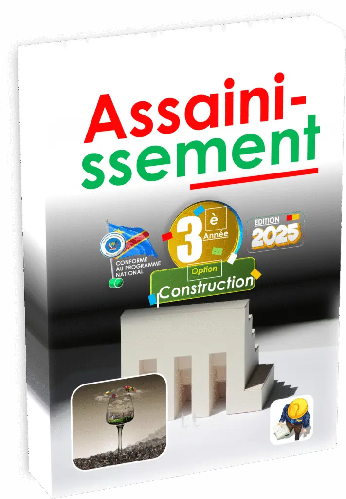 Initiez-vous aux principes essentiels de l’assainissement dans le secteur du bâtiment avec ce manuel scolaire conçu pour la 3ème année option construction. Conforme au programme EPST, cet ouvrage apporte une approche pratique adaptée aux réalités congolaises et prépare idéalement à la rentrée scolaire 2025.