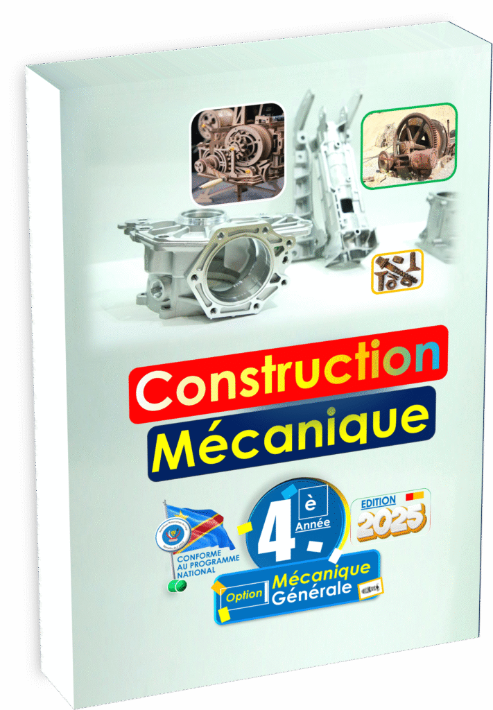 Préparez vos élèves à la rentrée scolaire 2025 avec le manuel « Construction Mécanique – 4ème Mécanique Générale », conçu en parfaite conformité avec le programme national EPST. Ce manuel, édition 2025, est un outil pédagogique essentiel pour la formation technique et industrielle en RDC, pensé pour répondre efficacement aux besoins des enseignants et des apprenants.