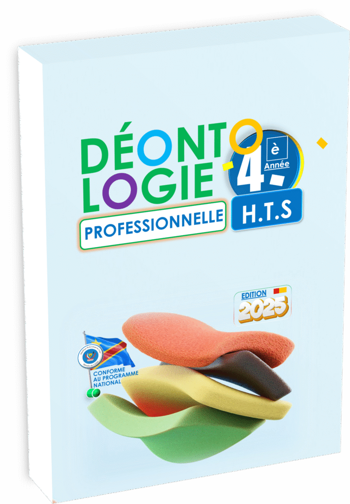 Initiez vos élèves à la rigueur éthique et aux principes fondamentaux de la déontologie professionnelle avec le manuel officiel destiné à la 4e année techniques sociales, édition 2025. Conçu pour répondre aux exigences du programme EPST et parfaitement aligné avec la rentrée scolaire 2025, ce manuel s’impose comme une référence incontournable pour la formation responsable des futurs assistants sociaux en RDC.