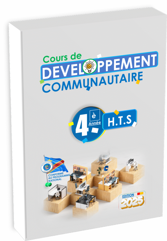 Renforcez vos compétences en développement communautaire avec le manuel de référence destiné aux élèves de 4e année techniques sociales, édition 2025. Ce manuel, parfaitement conforme au programme EPST et aux réformes en vigueur pour la rentrée scolaire 2025, propose une pédagogie contextualisée, axée sur la réalité congolaise et l’implication active des apprenants dans la transformation sociale locale.