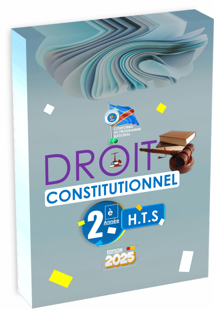 Initiez-vous aux principes fondamentaux du droit constitutionnel avec le manuel officiel destiné à la 2e année techniques sociales, édition 2025. Conçu pour la rentrée scolaire 2025 et strictement conforme au programme EPST, cet ouvrage propose une approche pédagogique adaptée au contexte éducatif congolais. Il accompagne enseignants et élèves à travers l’histoire constitutionnelle, l’analyse des institutions politiques et la protection des droits fondamentaux en RDC.