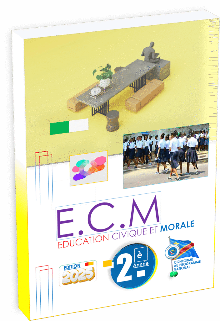 Préparez la rentrée scolaire 2025 avec le manuel "Éducation Civique et Morale – 2ème année", conforme au programme EPST. Ce livre, édition 2025, propose des exercices adaptés et des contenus actualisés essentiels pour accompagner élèves et enseignants du secondaire en RDC. Découvrez une ressource éducative complète, enrichie pour réussir dans le système éducatif congolais
