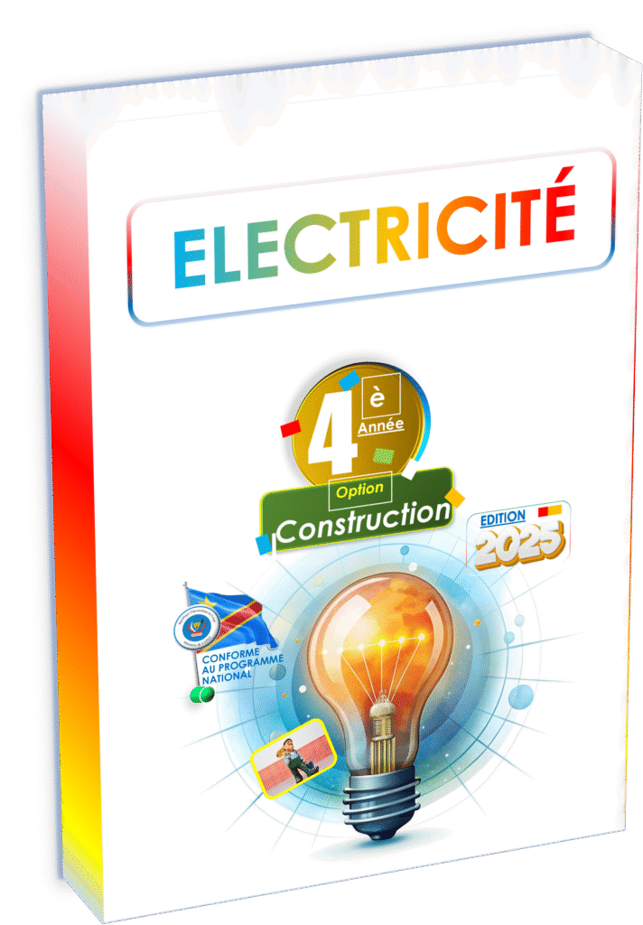 Maîtrisez les fondamentaux de l’électricité appliquée au secteur du bâtiment et des travaux publics avec ce manuel officiel « Électricité » pour la 4ème année Construction, parfaitement conforme au programme EPST et idéalement conçu pour la rentrée scolaire 2025. Ce support pédagogique guide les élèves à travers les connaissances indispensables en électricité, tout en leur apportant une préparation adéquate aux défis professionnels actuels et futurs dans le contexte de la construction en RDC.
