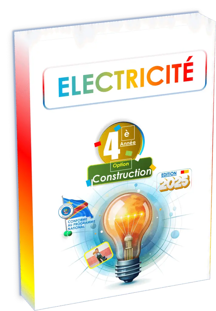 Maîtrisez les fondamentaux de l’électricité appliquée au secteur du bâtiment et des travaux publics avec ce manuel officiel « Électricité » pour la 4ème année Construction, parfaitement conforme au programme EPST et idéalement conçu pour la rentrée scolaire 2025. Ce support pédagogique guide les élèves à travers les connaissances indispensables en électricité, tout en leur apportant une préparation adéquate aux défis professionnels actuels et futurs dans le contexte de la construction en RDC.