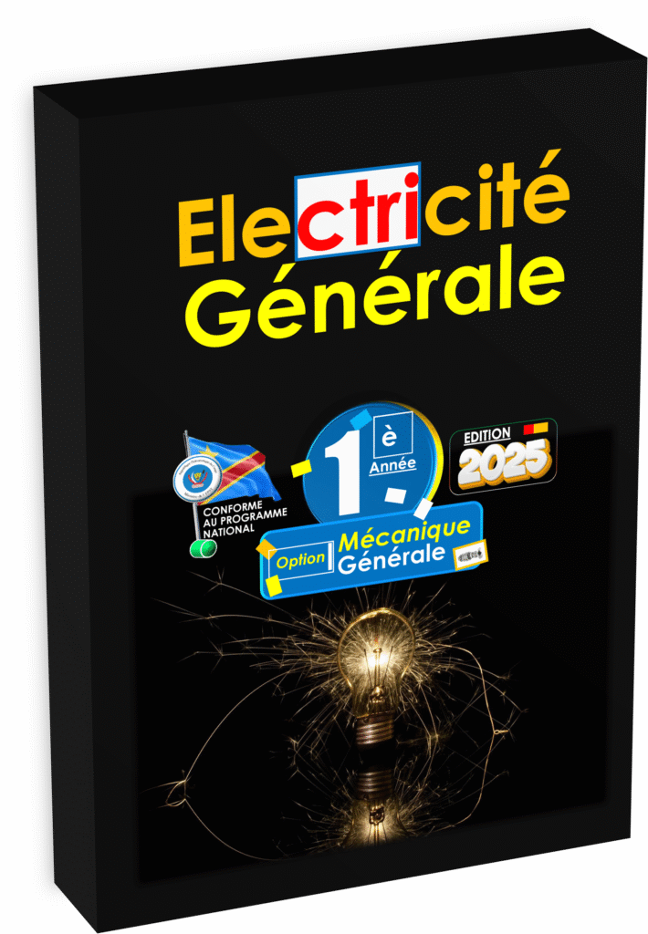 Découvrez le manuel d’électricité générale dédié aux élèves de première année de la section mécanique générale, rigoureusement aligné avec le programme EPST en RDC. Outil incontournable pour la rentrée scolaire 2025, cet ouvrage pédagogique aborde efficacement les notions fondamentales de l’électricité appliquée au génie mécanique, tout en intégrant les évolutions récentes du secteur éducatif congolais.