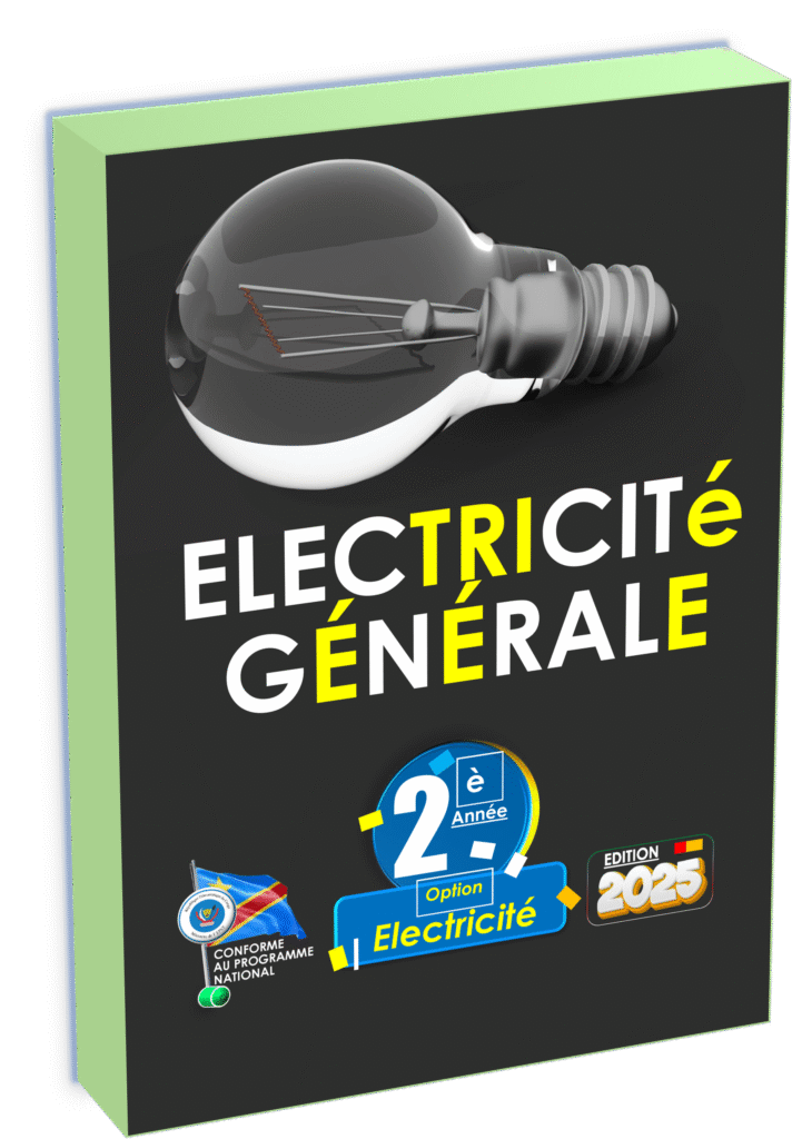Découvrez le manuel d’électricité générale dédié à la deuxième année de la filière électricité, en stricte conformité avec le programme EPST en République démocratique du Congo. Cet ouvrage complet et actualisé pour la rentrée scolaire 2025 accompagne les élèves et enseignants dans l’acquisition progressive des connaissances essentielles et des compétences techniques requises au cycle secondaire.