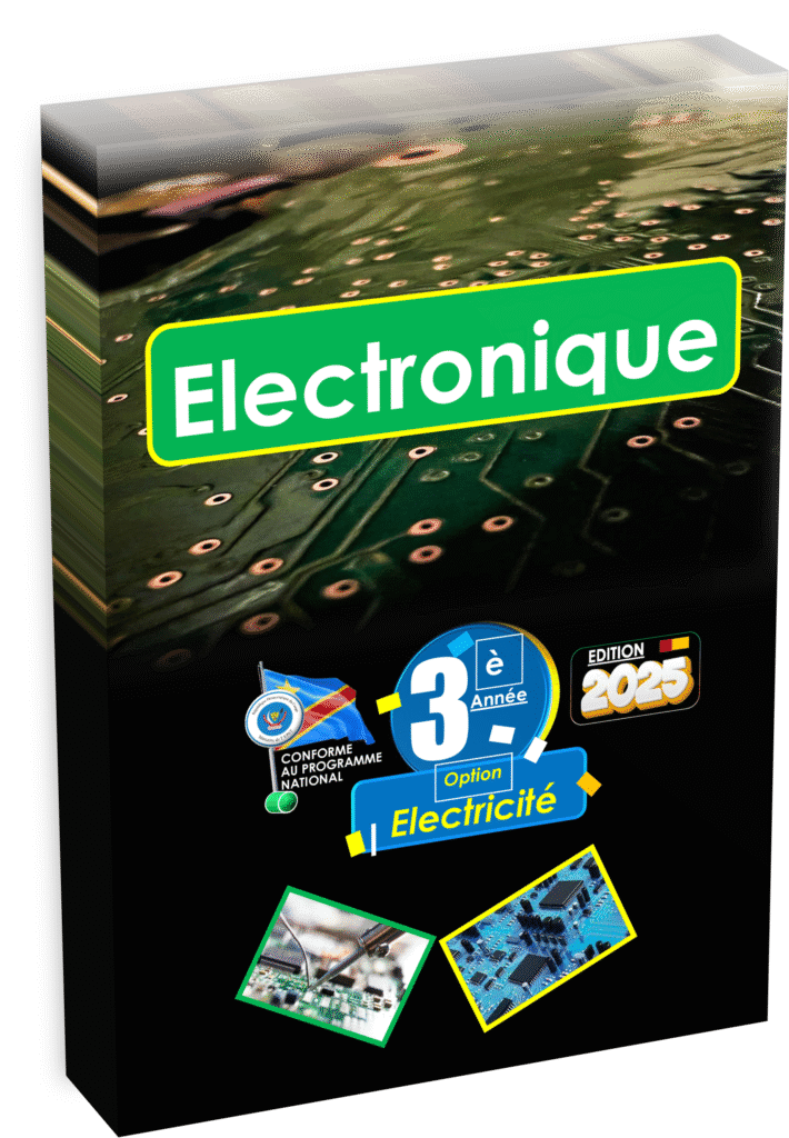 Découvrez ce manuel d’électronique destiné aux élèves de troisième année de la filière électricité en République démocratique du Congo. Conçu en parfaite adéquation avec le programme EPST, ce guide pédagogique, actualisé pour la rentrée scolaire 2025, propose une approche progressive et complète des fondamentaux de l’électronique appliquée aux contextes industriels et techniques congolais.