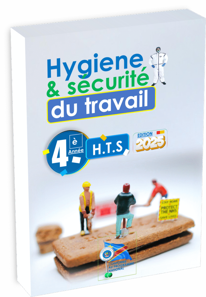 Abordez les enjeux clés de l’hygiène et de la sécurité au travail avec le manuel officiel destiné aux élèves de 4e année techniques sociales, édition 2025. Conforme au programme EPST et actualisé pour la rentrée scolaire 2025, ce manuel propose une approche pédagogique concrète, contextualisée et ancrée dans la réalité sociale et professionnelle de la RDC. Son contenu riche et accessible favorise l’acquisition de réflexes essentiels pour la prévention des risques professionnels et la construction d’une culture de sécurité dès le secondaire.