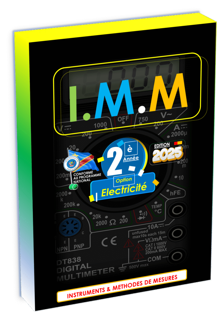 Explorez le manuel d’Installations et Maintenance en Milieu industriel (I.M.M.) dédié à la deuxième année de la filière électricité, conçu en stricte conformité avec le programme EPST en République démocratique du Congo. Cet ouvrage de référence, incontournable pour la rentrée scolaire 2025, propose une progression pédagogique rigoureuse pour l’apprentissage des fondamentaux techniques liés à l’installation et à la maintenance des équipements industriels électriques.