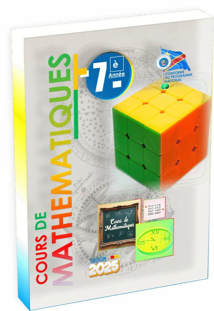 Explorez le manuel Mathématiques 7ᵉ année conforme au programme EPST RDC, pensé pour la rentrée scolaire 2025. Cet outil pédagogique accompagne efficacement enseignants et élèves du secondaire pour l'acquisition des bases essentielles, tout en intégrant des situations concrètes et inclusives, au cœur du contexte éducatif congolais.