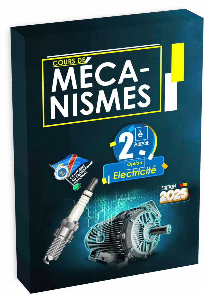 Plongez dans le manuel de Mécanismes destiné aux élèves de deuxième année de la filière électricité, conçu en stricte conformité avec le programme EPST en République démocratique du Congo. Ce guide pédagogique, pensé pour la rentrée scolaire 2025, propose une initiation progressive aux principaux mécanismes présents dans les installations électriques et industrielles, tout en s’adaptant aux exigences et réalités du contexte éducatif congolais.