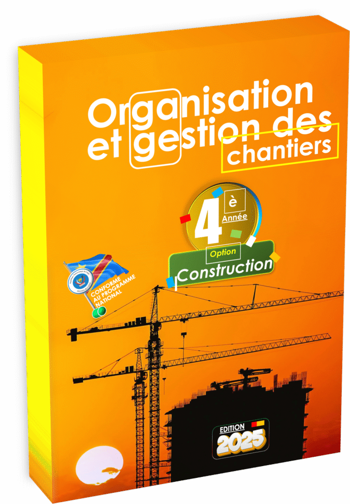 Abordez les fondamentaux de l’organisation et la gestion de chantier avec le manuel officiel dédié à la 4ème année Construction, en parfaite adéquation avec le programme national EPST et conçu pour accompagner la réussite à la rentrée scolaire 2025 en RDC. Cet ouvrage offre une vision structurée des étapes opérationnelles, de la planification à l’exécution sécurisée des chantiers.