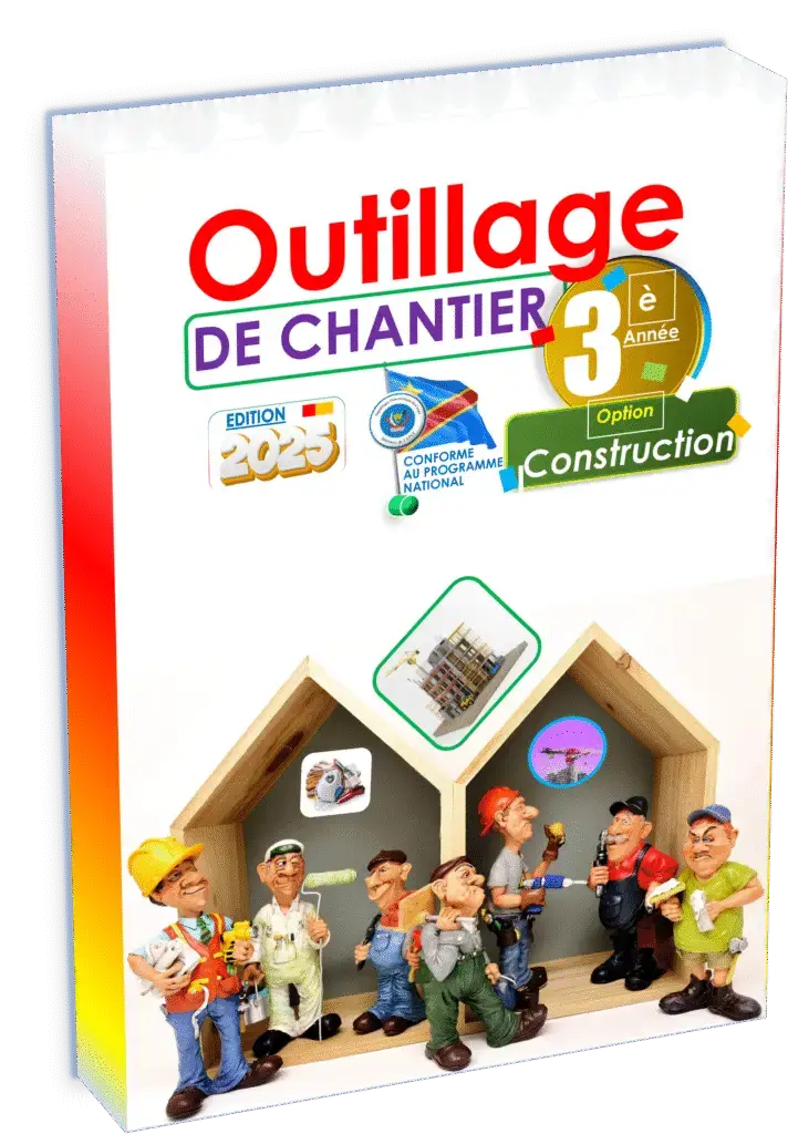 Ce manuel officiel dédié à la 3ème année Construction offre une immersion pratique et complète dans l’univers de l’outillage de chantier, en parfaite adéquation avec le programme EPST. Cette édition 2025 propose un contenu enrichi de 300 pages, idéal pour la préparation à la rentrée scolaire et conforme aux exigences du secteur de la construction en RDC.