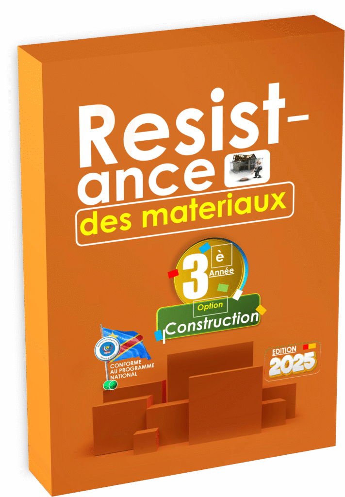 Ce manuel officiel de Résistance des Matériaux destiné à la 3ème année Construction s’inscrit dans la droite ligne du programme national EPST pour l’édition 2025. Conçu pour la réussite de la rentrée scolaire en RDC, il intègre des cours structurés, des exercices, des schémas explicatifs et des quiz adaptés au contexte éducatif congolais, le tout sur 250 pages accessibles en version imprimée ou audio.