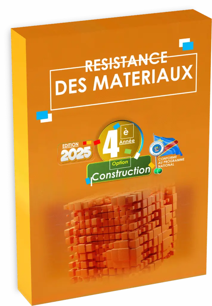 Approfondissez la maîtrise des principes essentiels de la résistance des matériaux avec ce manuel officiel, strictement conforme au programme EPST et spécialement pensé pour la rentrée scolaire 2025 en RDC. Ce support pédagogique accompagne les élèves dans la compréhension des lois mécaniques et leur application pratique au dimensionnement et à la sécurité des structures en construction, tout en valorisant l’apprentissage progressif par des exercices et études de cas adaptés au contexte congolais.