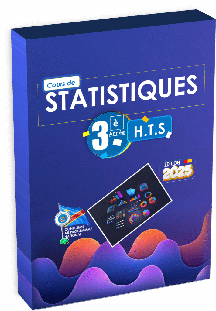 Découvrez les bases pratiques et théoriques de la statistique conçues pour la 3e année techniques sociales, édition 2025. Ce manuel, totalement conforme au programme EPST, accompagne les élèves du secondaire dans la maîtrise des principaux outils statistiques afin d’analyser les phénomènes sociaux en RDC. L’ouvrage consolide les apprentissages autour de situations concrètes, d’exercices structurants et d’exemples adaptés au cadre éducatif congolais.