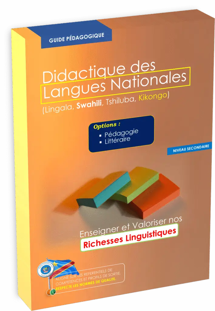 Découvrez le manuel Didactique de langues nationales – Édition 2025, une référence conçue pour l’enseignement du lingala, swahili, kikongo et tshiluba, conforme au programme EPST et alignée sur la politique nationale des manuels scolaires pour la rentrée scolaire 2025 en RDC.