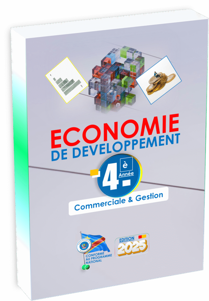 Plongez dans le manuel ECODEV 4ème Commerciale et Gestion, parfaitement adapté au programme EPST et conçu pour la rentrée scolaire 2025. Ce support pédagogique accompagne les élèves dans la compréhension des enjeux économiques et du développement adaptés au contexte congolais, offrant des exercices contextualisés et des illustrations accessibles.