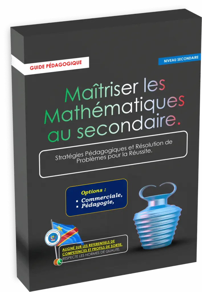 Explorez le Guide pédagogique – Enseigner les maths, spécialement conçu pour accompagner les enseignants congolais dans l’application du programme EPST pour la rentrée scolaire 2025, édition 2025. Ce guide actualisé met à disposition des stratégies didactiques innovantes pour faciliter l’enseignement des mathématiques à tous les niveaux de l’éducation de base et des humanités scientifiques en RDC.
