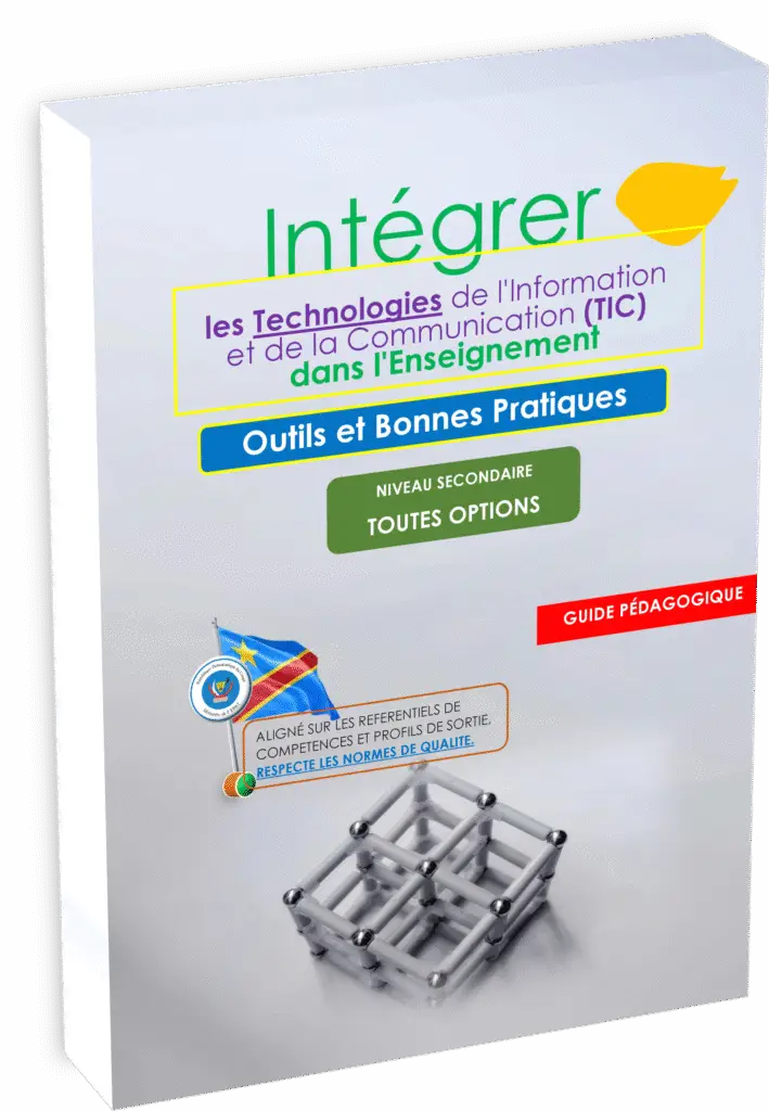 Découvrez le Guide pédagogique – Intégrer les TIC dans l'enseignement, une ressource essentielle pour la modernisation de l'éducation en RDC. Conforme à l’édition 2025 et pleinement aligné sur le programme EPST, ce guide propose des stratégies pratiques et innovantes pour intégrer efficacement les technologies de l’information et de la communication (TIC) en classe, des pratiques qui favorisent la réussite à la rentrée scolaire 2025.