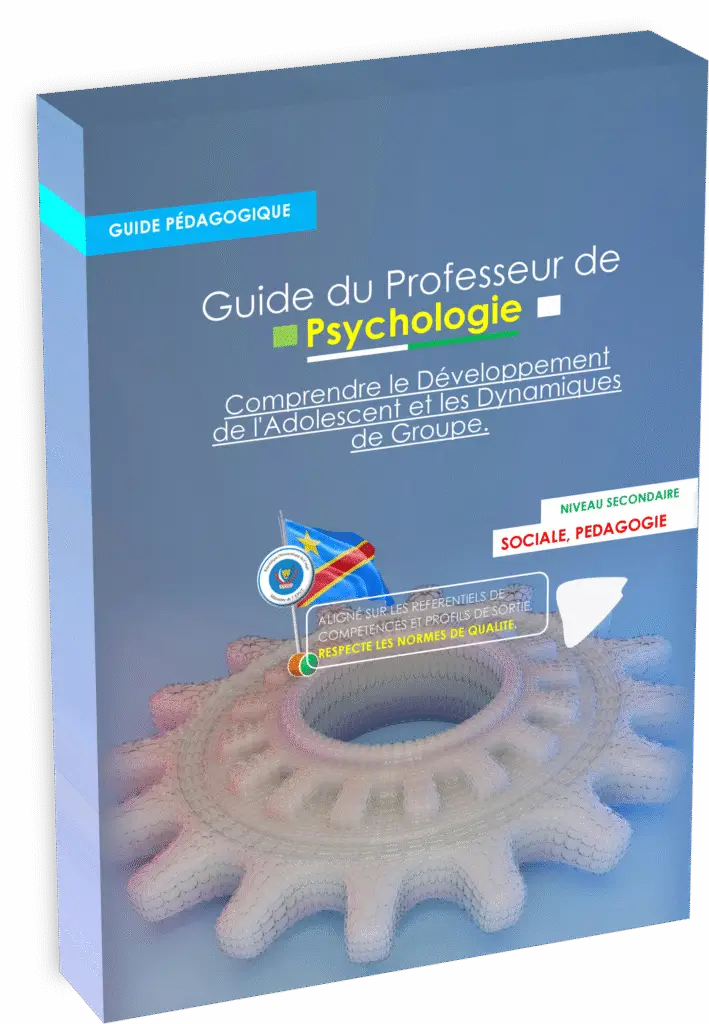 Le Guide pédagogique de psychologie est une ressource incontournable destinée aux enseignants, formateurs et élèves dans l’éducation de base et l’enseignement secondaire en République Démocratique du Congo (RDC). Conforme aux programmes scolaires officiels EPST Congo, ce manuel englobe une pédagogie innovante axée sur l’approche par compétences (APC) et répond aux exigences du Programme national éducation RDC pour former des professionnels au service du développement éducatif du pays.