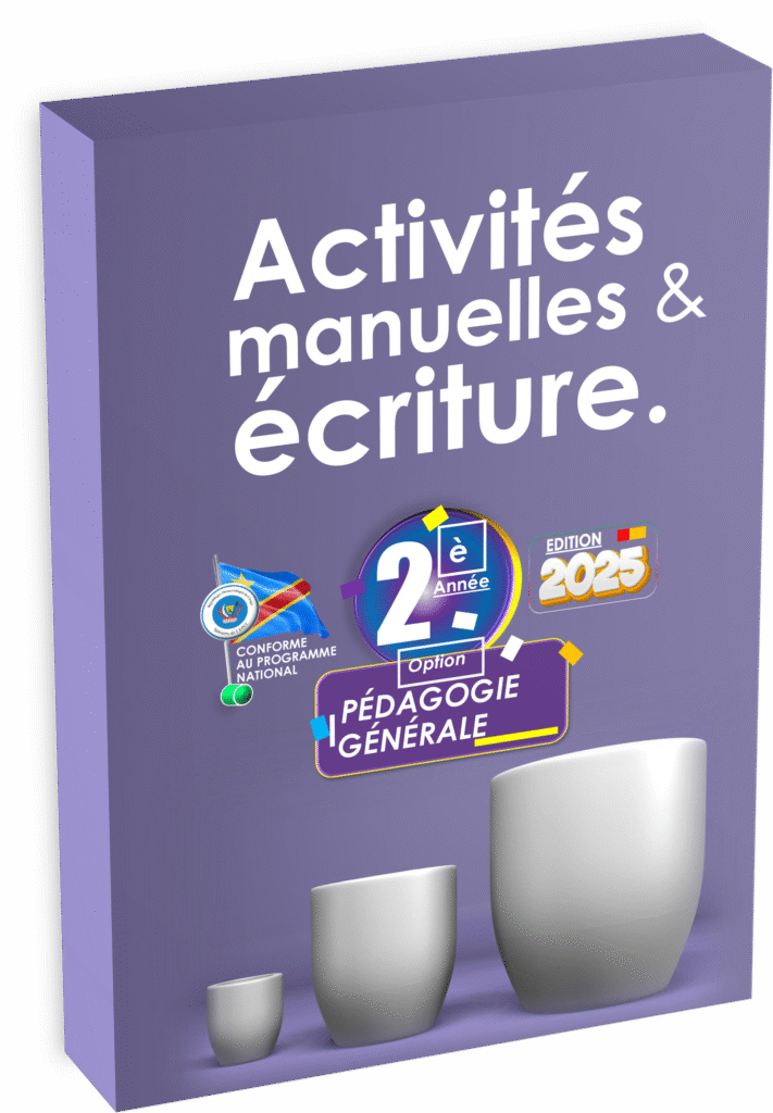Le manuel « Activités manuelles et écriture – 2ᵉ année Pédagogie Générale », édition 2025, est un ouvrage fondamental pour les élèves et enseignants des humanités pédagogiques en RDC. Sa conception répond précisément aux normes du programme EPST, intégrant les innovations pédagogiques qui caractérisent la rentrée scolaire 2025 et la préparation optimale aux Items EXETAT.