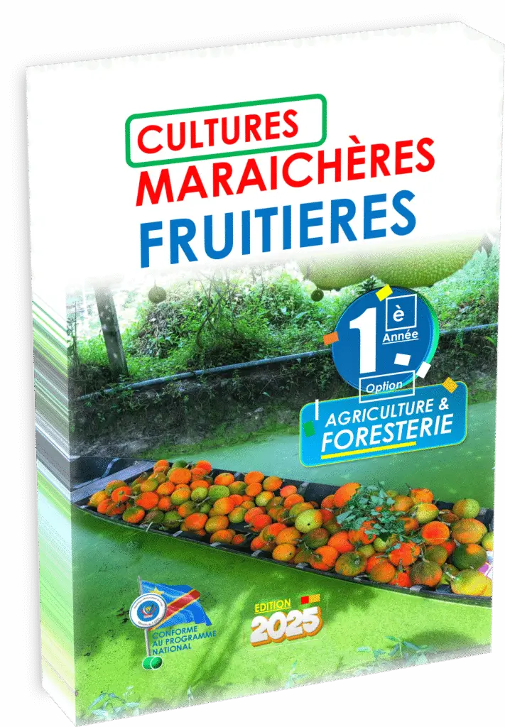 Initiez-vous aux bases de la culture maraîchère et fruitière dès la 1ʳᵉ année agriculture et foresterie avec ce manuel officiel, édition 2025, conforme au programme EPST. Ce guide pédagogique prépare les élèves à la gestion durable et pratique des cultures marécageuses et fruitières, essentielles pour l’agriculture moderne en RDC.