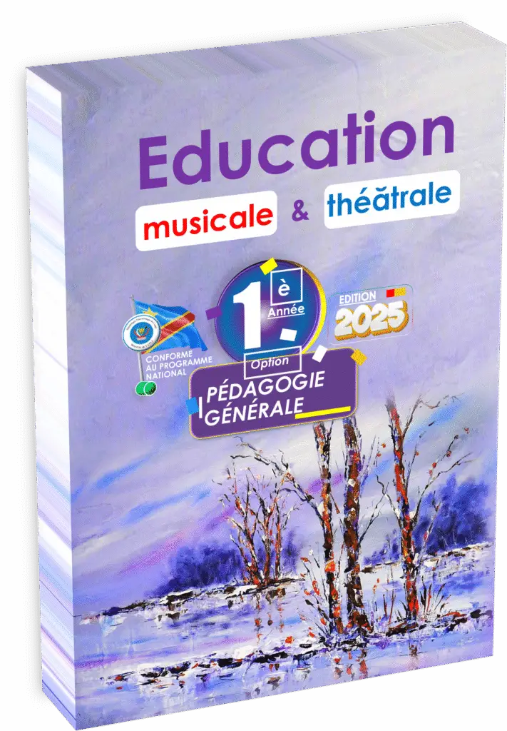 Le manuel « Éducation musicale et théâtrale – 1ʳᵉ année Pédagogie Générale », édition 2025, s’adresse aux élèves et enseignants du cycle pédagogique de la RDC, en adéquation complète avec le programme EPST. Cet ouvrage sert de guide pour la rentrée scolaire 2025 et accompagne la préparation des Items EXETAT.