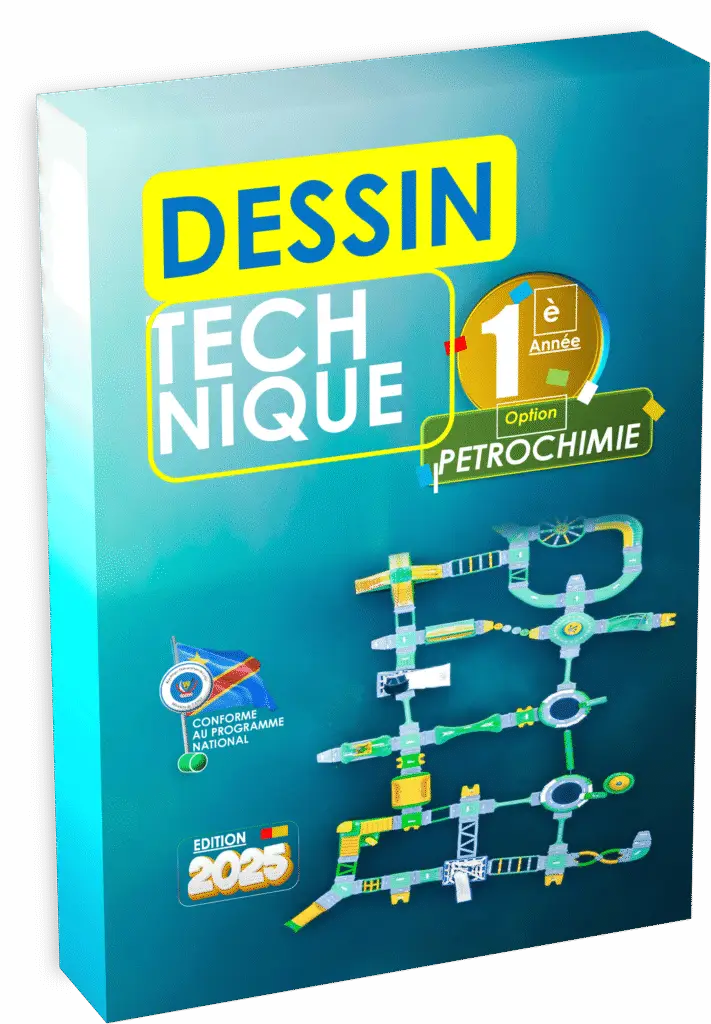 Initiez-vous aux bases du dessin technique indispensable pour la 1ère année pétrochimie, aligné sur le programme EPST et la réforme des manuels scolaires, édition 2025. Ce manuel accompagne la réussite aux Items EXETAt dès la rentrée scolaire 2025. Parfait pour maîtriser les outils graphiques, les normes et la représentation technique en contexte industriel congolais.
