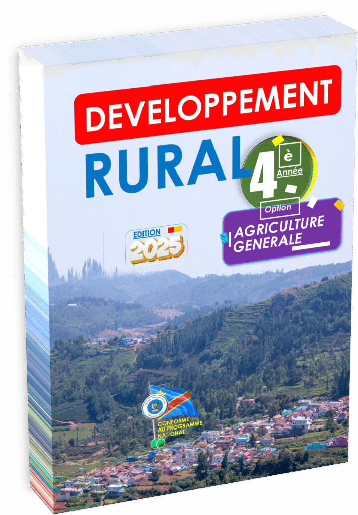 Maîtrisez les enjeux du développement rural en 4ᵉ année agriculture générale avec le manuel officiel édition 2025, strictement conforme au programme EPST. Ce guide pédagogique offre une préparation complète à la rentrée scolaire 2025, intégrant théorie et application pratique pour répondre aux besoins du secteur rural en RDC.