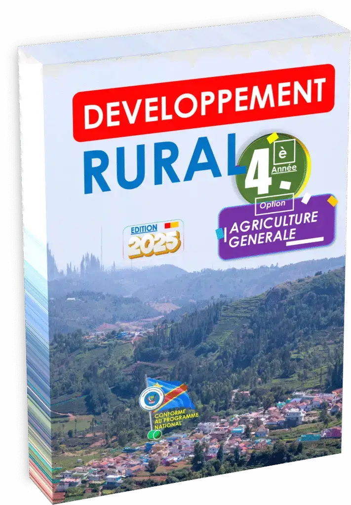 Maîtrisez les enjeux du développement rural en 4ᵉ année agriculture générale avec le manuel officiel édition 2025, strictement conforme au programme EPST. Ce guide pédagogique offre une préparation complète à la rentrée scolaire 2025, intégrant théorie et application pratique pour répondre aux besoins du secteur rural en RDC.