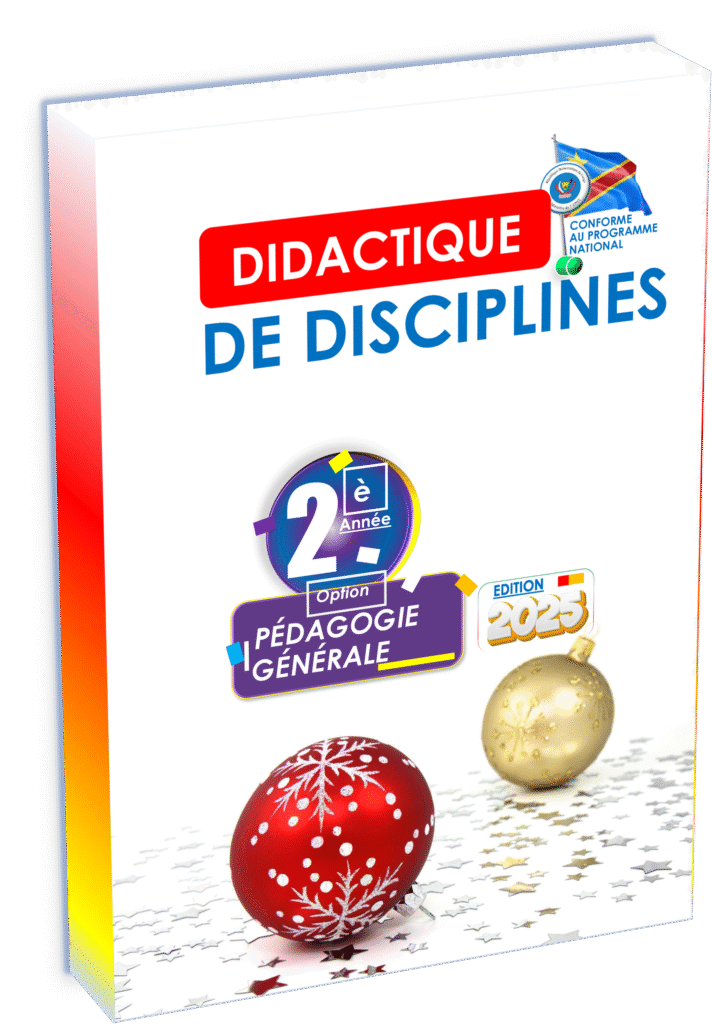Le manuel « Didactique de discipline 2ᵉ année Pédagogie Générale », édition 2025, constitue un support incontournable pour les élèves et enseignants du cycle pédagogique en République Démocratique du Congo. Il répond strictement aux exigences du programme EPST et s’inscrit pleinement dans les attendus de la rentrée scolaire 2025 et la préparation des Items EXETAT.