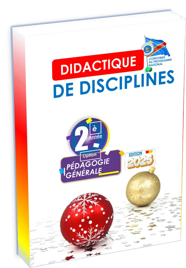 Le manuel « Didactique de discipline 2ᵉ année Pédagogie Générale », édition 2025, constitue un support incontournable pour les élèves et enseignants du cycle pédagogique en République Démocratique du Congo. Il répond strictement aux exigences du programme EPST et s’inscrit pleinement dans les attendus de la rentrée scolaire 2025 et la préparation des Items EXETAT.