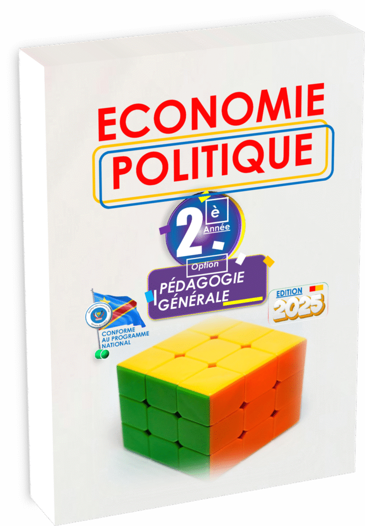 Le manuel « Économie politique 2ᵉ année Pédagogie Générale », édition 2025, est un outil de référence pour les apprenants du cycle pédagogique en RDC. Aligné sur le programme officiel de l’EPST, ce cours favorise la compréhension des mécanismes économiques essentiels à l’analyse des réalités nationales et mondiales, tout en préparant efficacement les élèves aux Items EXETAT et à la rentrée scolaire 2025.