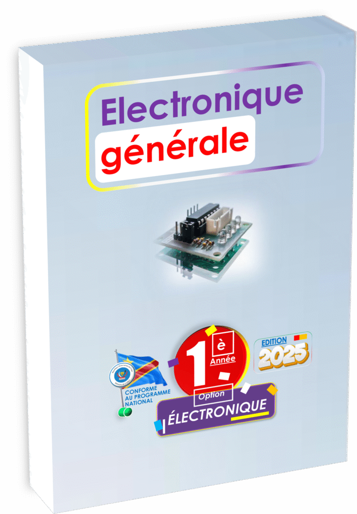 Découvrez le manuel « Électronique Générale 1ʳᵉ année Électronique », conçu selon le programme officiel EPST pour la rentrée scolaire 2025 en RDC. Ce manuel fondamental offre une introduction claire et progressive aux concepts de base de l’électronique, spécialement adaptée aux besoins des élèves et enseignants congolais, tout en préparant efficacement aux Items EXETAT.