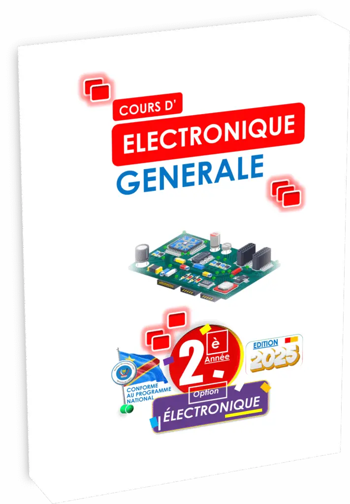 Découvrez le manuel « Électronique Générale 2ᵉ année Électronique », élaboré selon le programme officiel EPST pour la rentrée scolaire 2025 en RDC. Ce manuel pédagogique est conçu pour accompagner efficacement les élèves dans l’acquisition des bases fondamentales de l’électronique, tout en préparant les candidats aux Items EXETAT conformément aux exigences du système éducatif congolais.