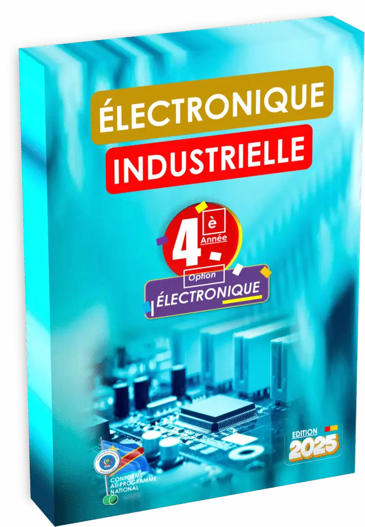 Explorez le manuel « Électronique Industrielle 4ème année Électronique », édition 2025, conçu selon le programme EPST pour accompagner les élèves congolais lors de la rentrée scolaire 2025. Ce manuel complet prépare efficacement aux Items EXETAT grâce à des exercices pratiques, illustrations précises et ressources audio adaptées.