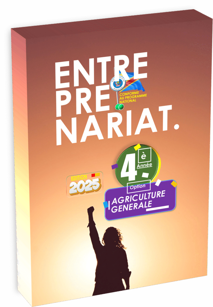 Formez-vous à l’esprit d’entreprise agricole avec le manuel officiel destiné à la 4ᵉ année agriculture générale, édition 2025. En parfaite conformité avec le programme EPST, ce support pédagogique vous prépare efficacement à la rentrée scolaire 2025, développant les compétences entrepreneuriales requises pour intégrer et transformer le secteur agricole congolais.