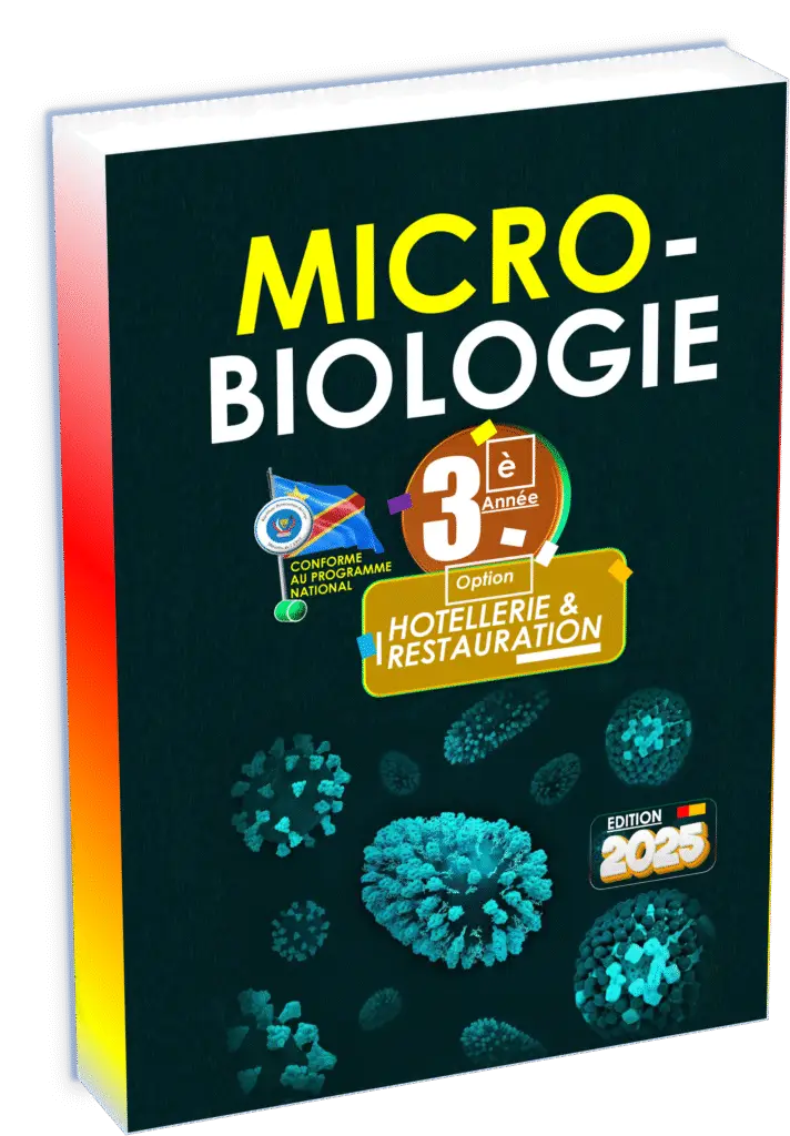 Manuel de microbiologie – 3e année Hôtellerie-Restauration, édition 2025. Conforme au programme EPST avec Items EXETAT. Clé de réussite dès la rentrée scolaire 2025.
