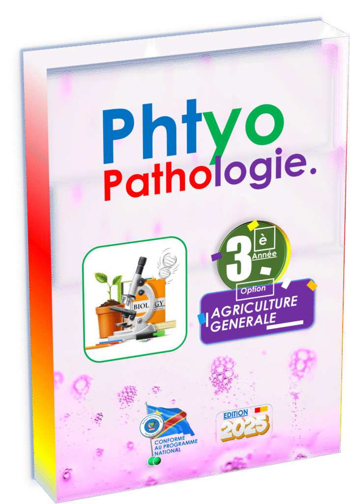 Initiez-vous à la phytopathologie avec le manuel officiel destiné à la 3ᵉ année agriculture générale, édition 2025. Conçu en stricte conformité avec le programme EPST, cet ouvrage est essentiel pour réussir la rentrée scolaire 2025 et pour acquérir les compétences fondamentales en diagnostic et gestion des maladies des cultures en RDC.