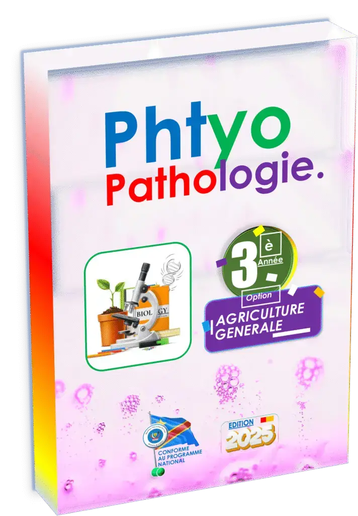 Initiez-vous à la phytopathologie avec le manuel officiel destiné à la 3ᵉ année agriculture générale, édition 2025. Conçu en stricte conformité avec le programme EPST, cet ouvrage est essentiel pour réussir la rentrée scolaire 2025 et pour acquérir les compétences fondamentales en diagnostic et gestion des maladies des cultures en RDC.