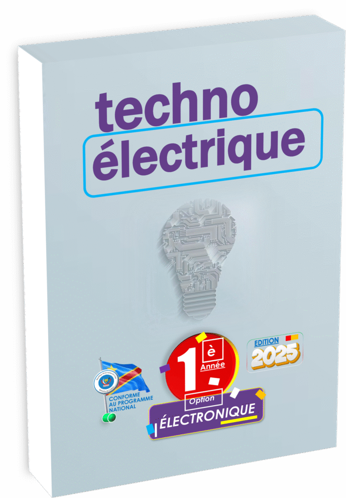 Découvrez le manuel « Technologie Électrique 1ʳᵉ année Électronique », élaboré conformément au programme EPST pour la rentrée scolaire 2025 en RDC. Ce manuel pédagogique fondamental prépare efficacement les élèves aux premières notions de technologie électrique, tout en leur offrant une base solide pour réussir les futurs Items EXETAT dans le secteur électronique congolais.