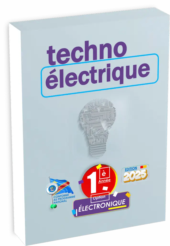 Découvrez le manuel « Technologie Électrique 1ʳᵉ année Électronique », élaboré conformément au programme EPST pour la rentrée scolaire 2025 en RDC. Ce manuel pédagogique fondamental prépare efficacement les élèves aux premières notions de technologie électrique, tout en leur offrant une base solide pour réussir les futurs Items EXETAT dans le secteur électronique congolais.