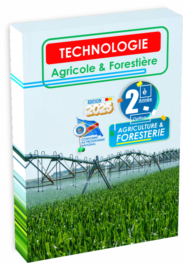 Développez une expertise en technologie agri et forestière avec le manuel officiel dédié à la 2ᵉ année agriculture et foresterie, édition 2025. Strictement conforme au programme EPST, ce guide pédagogique répond aux exigences de la rentrée scolaire 2025 et prépare les élèves à la gestion moderne des ressources agricoles et forestières en RDC.