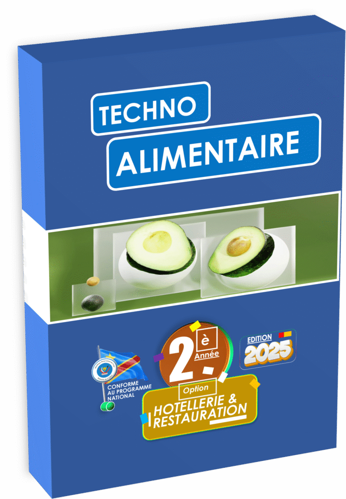 Renforcez les compétences scientifiques et techniques de vos élèves avec le manuel “Technologie Alimentaire – 2ᵉ année”, conforme au programme national EPST. Parfaitement adapté aux besoins de la filière hôtellerie et restauration en RDC, cet ouvrage édition 2025 intègre des contenus à jour, des Items EXETAT ciblés et des applications pratiques contextualisées pour la rentrée scolaire 2025.