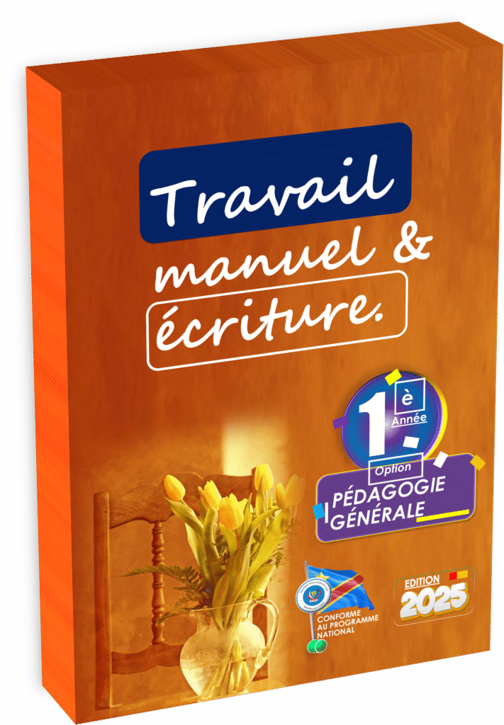 Le manuel « Travail manuel et écriture – 1ʳᵉ année Pédagogie Générale », édition 2025, est un outil pédagogique incontournable pour les élèves de première année des humanités pédagogiques en RDC. Conçu conformément au programme EPST, il prépare efficacement les jeunes apprenants à la maîtrise des compétences de base en expression écrite et en activités pratiques dès la rentrée scolaire 2025.