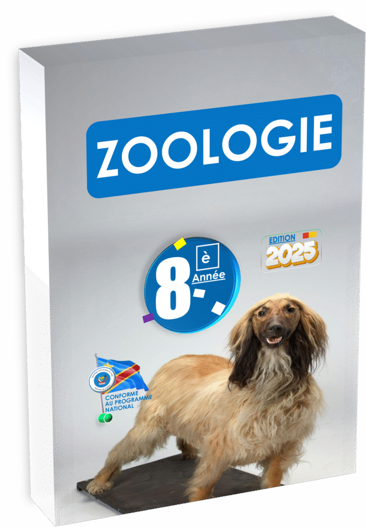 Explorez la diversité du monde animal avec le manuel « Zoologie – 8ᵉ année », conçu en parfaite adéquation avec le programme national de l’EPST. Destiné aux écoles de RDC, ce manuel édition 2025 initie les élèves à l’observation scientifique des animaux, à travers une approche illustrée, adaptée à leur niveau, et utile pour la préparation des Items EXETAT dès le cycle inférieur. Idéal pour la rentrée scolaire 2025, il constitue une ressource incontournable pour les sciences biologiques au second degré.